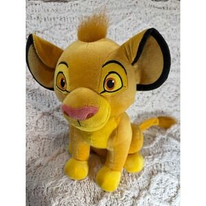 Disney The Lion King Simba Plush Stuffed Animal Just Play 3393JTA01 Yellow 14"